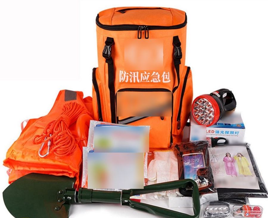 Kit zaino di emergenza per alluvioni (arancione)