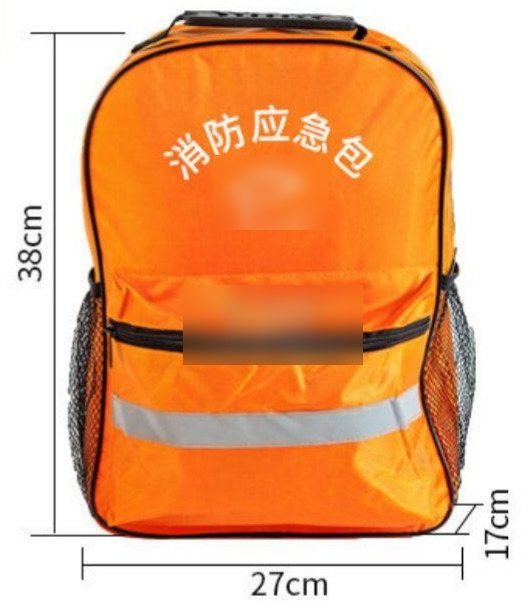 Kit zaino di emergenza antincendio (arancione)