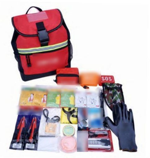 Kit zaino di sopravvivenza, 58 pezzi