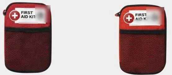 Pochette di pronto soccorso verticale con tasca in rete