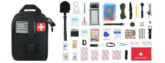 کیت بقا و کمکهای اولیه، 248 تکه، کیف تاکتیکی