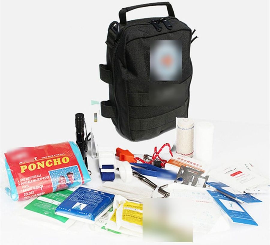 Kit pochette tactique de premiers secours (noir)