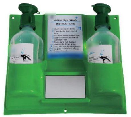 Station de rinçage oculaire au sérum physiologique, 2 × 500 ml