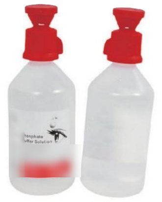 Flacon de rinçage oculaire à solution tampon phosphate, 500 ml